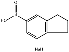 2,3-二氢-1H-茚-5-亚磺酸钠 结构式