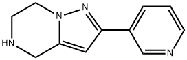 Pyrazolo[1,5-a]pyrazine, 4,5,6,7-tetrahydro-2-(3-pyridinyl)- 结构式