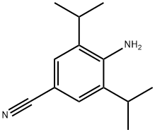 4-氨基-3,5-二异丙基苯甲腈 结构式