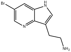 1H-Pyrrolo[3,2-b]pyridine-3-ethanamine, 6-bromo- 结构式