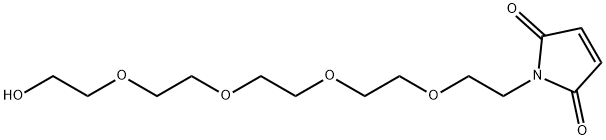 1-(14-Hydroxy-3,6,9,12-tetraoxatetradecyl)-1H-pyrrole-2,5-dione 结构式