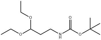 Carbamic acid, N-(3,3-diethoxypropyl)-, 1,1-dimethylethyl ester 结构式