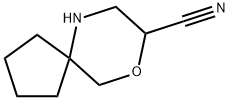 9-Oxa-6-azaspiro[4.5]decane-8-carbonitrile 结构式