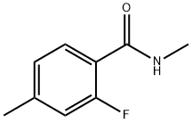 2-氟-N,4-二甲基苯甲酰胺 结构式