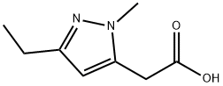 (3-ethyl-1-methyl-1H-pyrazol-5-yl)acetic acid 结构式