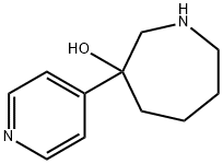 1H-Azepin-3-ol, hexahydro-3-(4-pyridinyl)- 结构式