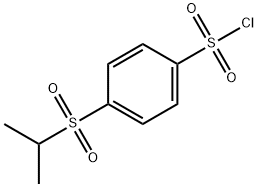 4-(异丙基磺酰基)苯-1-磺酰氯 结构式