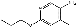 4-甲基-6-丙氧基吡啶-3-胺 结构式