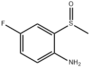 4-氟-2-(甲基亚磺酰基)苯胺 结构式