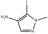 5-碘-1-甲基-1H-吡唑-4-胺 结构式