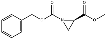 1-苄基 2-甲基 (R)-氮杂环丙烷-1,2-二羧酸酯 结构式