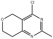 5H-Pyrano[4,3-d]pyrimidine, 4-chloro-7,8-dihydro-2-methyl- 结构式