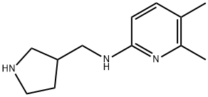 2-Pyridinamine, 5,6-dimethyl-N-(3-pyrrolidinylmethyl)- 结构式