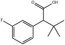 2-(3-Fluoro-phenyl)-3,3-dimethyl-butyric acid 结构式