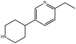 Pyridine, 2-ethyl-5-(4-piperidinyl)- 结构式