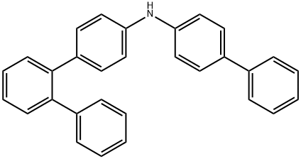 N-[1,1′-联苯]-4-基[1,1′:2′,1′′-三联苯]-4-胺 结构式