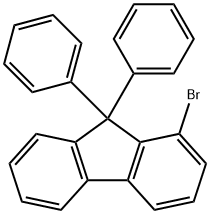 1-溴-9,9-二苯基芴 结构式