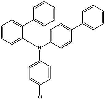 N-[1,1'-联苯]-2-基-N-(4-氯苯基)-[1,1'-联苯]-4-胺 结构式