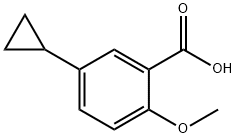 Benzoic acid, 5-cyclopropyl-2-methoxy- 结构式