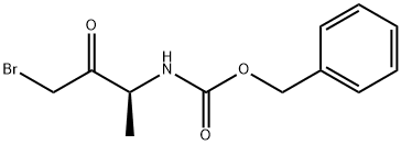Carbamic acid, N-[(1S)-3-bromo-1-methyl-2-oxopropyl]-, phenylmethyl ester 结构式