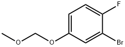 2-溴-1-氟-4-(甲氧基甲氧基)苯 结构式