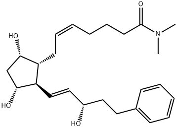 17-PHENYL TRINOR PROSTAGLANDIN F2Α DIMETHYL AMIDE 结构式