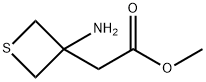 2-(3-氨基噻吩-3-基)乙酸甲酯 结构式