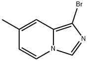 Imidazo[1,5-a]pyridine, 1-bromo-7-methyl- 结构式