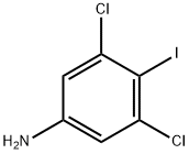 4-碘-3,5-二氯苯胺 结构式