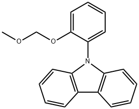 9-(2-(甲氧基甲基醚)-苯基)-9H-咔唑 结构式