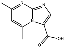 5,7-dimethylimidazo[1,2-a]pyrimidine-3-carboxylic acid 结构式