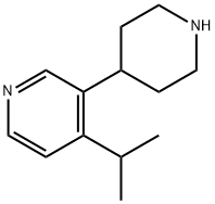 Pyridine, 4-(1-methylethyl)-3-(4-piperidinyl)- 结构式