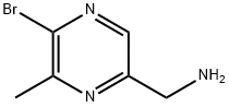 2-Pyrazinemethanamine, 5-bromo-6-methyl- 结构式