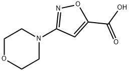 5-Isoxazolecarboxylic acid, 3-(4-morpholinyl)- 结构式