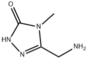 5-(氨甲基)-4-甲基-2,4-二氢-3H-1,2,4-三唑-3-酮 结构式