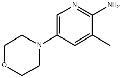 3-甲基-5-(吗啉-4-基)吡啶-2-胺 结构式