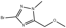 3-溴-5-(甲氧基甲基)-1-甲基-1H-1,2,4-三唑 结构式