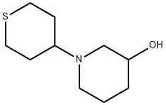 3-Piperidinol, 1-(tetrahydro-2H-thiopyran-4-yl)- 结构式