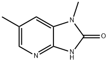 1,3-Dihydro-1,6-dimethyl-2H-imidazo[4,5-b]pyridin-2-one 结构式