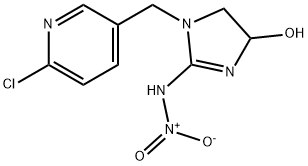 1H-Imidazol-4-ol, 1-[(6-chloro-3-pyridinyl)methyl]-4,5-dihydro-2-(nitroamino)- 结构式