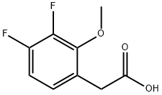 3,4-二氟-2-甲氧基苯乙酸 结构式