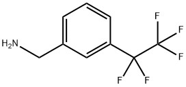 (3-(全氟乙基)苯基)甲胺 结构式
