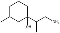 1-(1-氨基丙烷-2-基)-3-甲基环己-1-醇 结构式