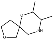 2,6-Dioxa-9-azaspiro[4.5]decane, 7,8-dimethyl- 结构式