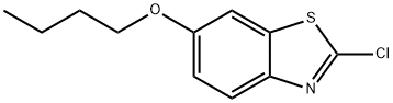 Benzothiazole, 6-butoxy-2-chloro- 结构式
