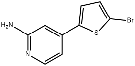2-Amino-4-(5-bromothienyl-2-yl)pyridine 结构式