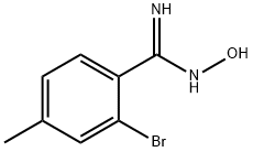 Benzenecarboximidamide, 2-bromo-N-hydroxy-4-methyl- 结构式