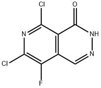 5,7-二氯-8-氟吡啶并[3,4-D]哒嗪-4(3H)-酮 结构式