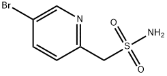 (5-溴吡啶-2-基)甲磺酰胺 结构式