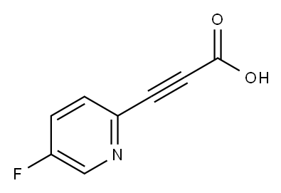 3-(5-氟吡啶-2-基)丙炔酸 结构式
